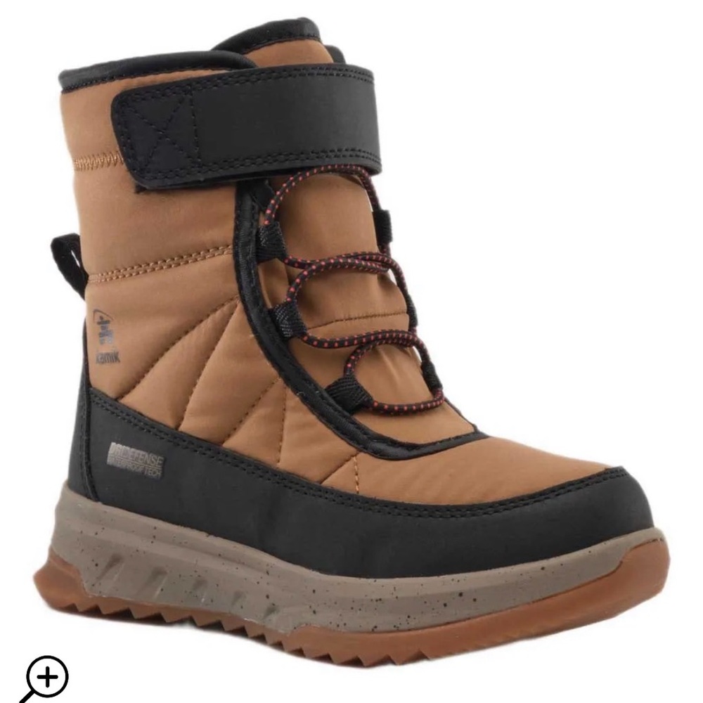 Kids Brown Winter Boots with Black Trim - Brand Unspecified